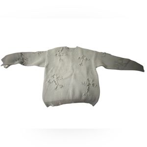 Small brand distressed sweater